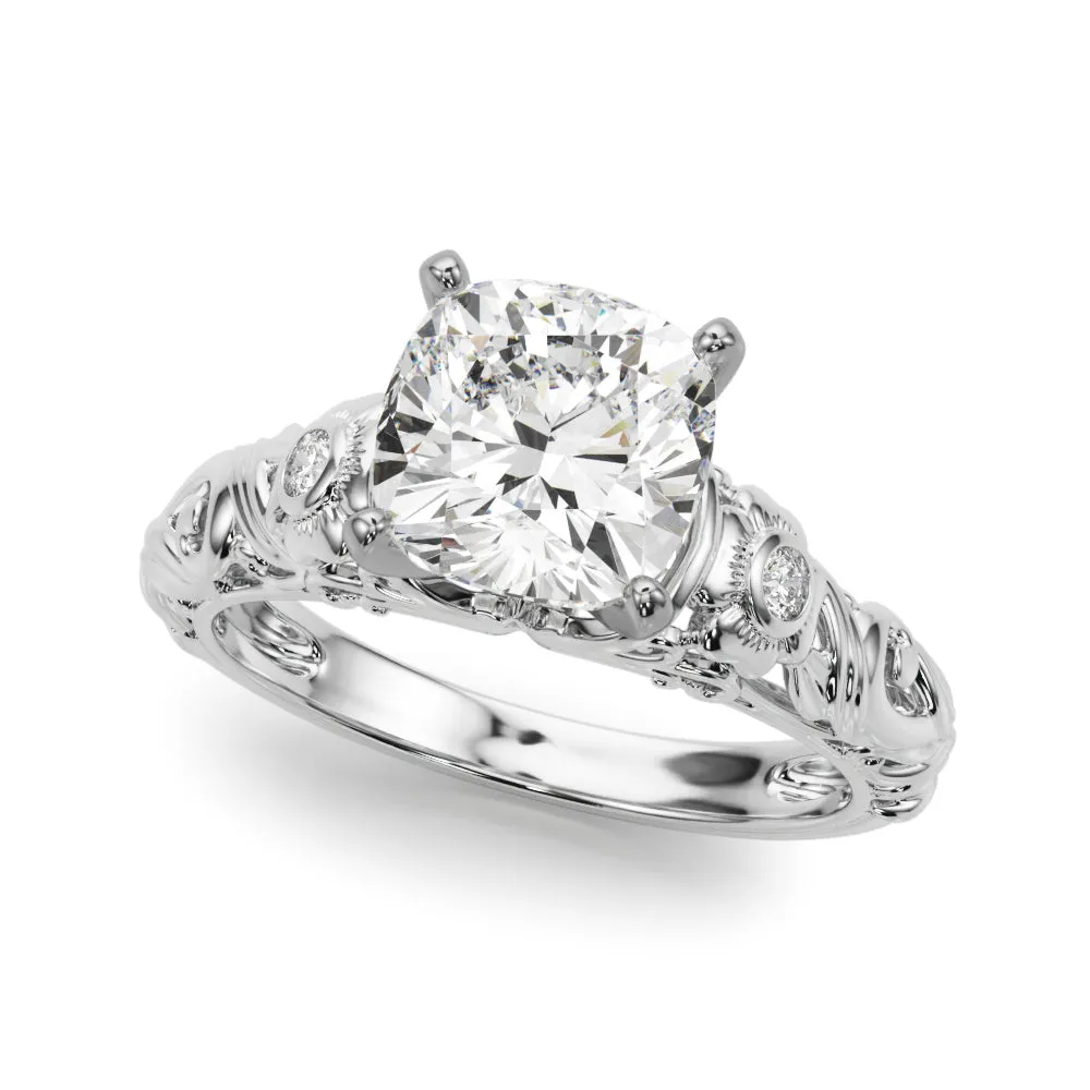 14K Vintage Style Engagement ring