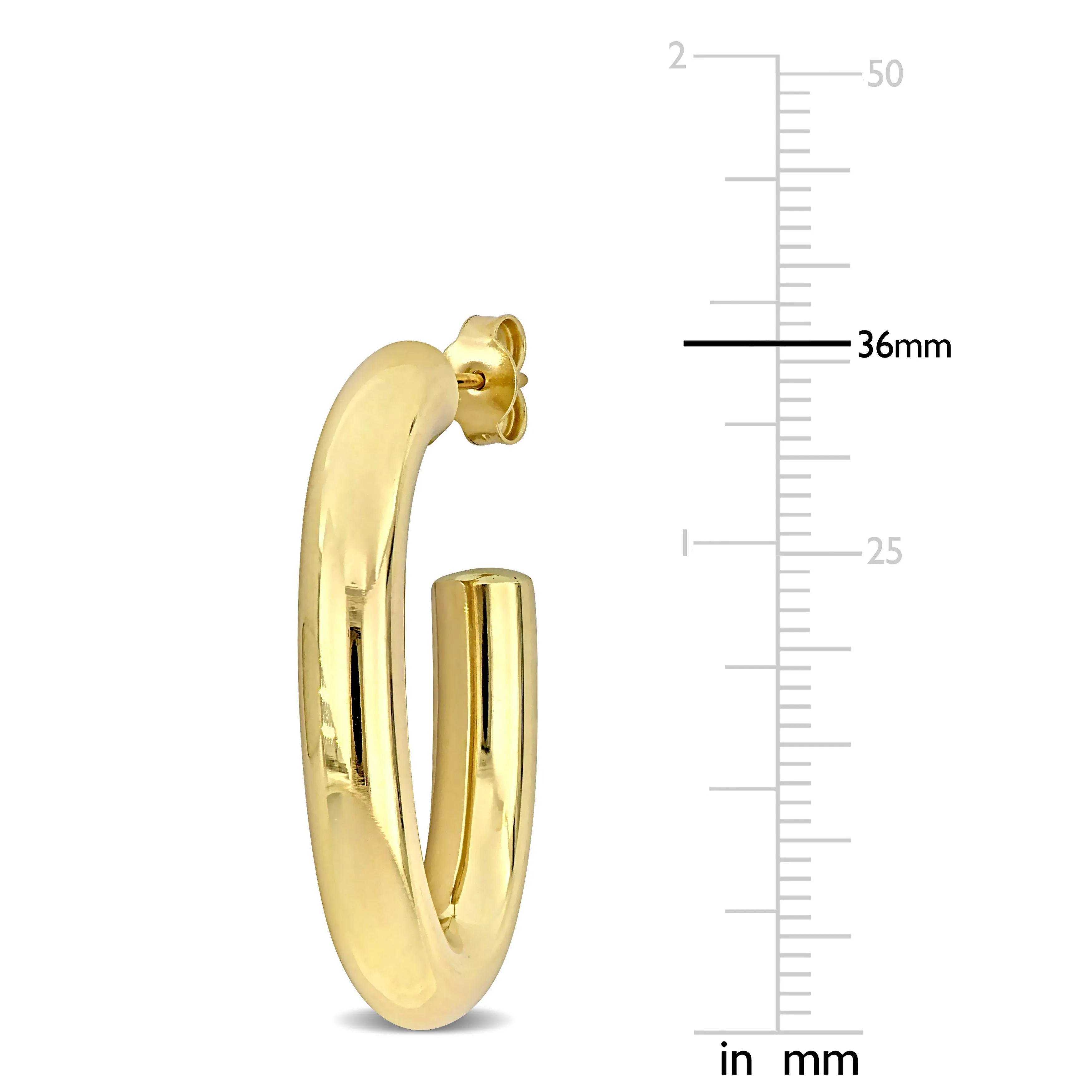 14k Yellow Gold Fashion hoops