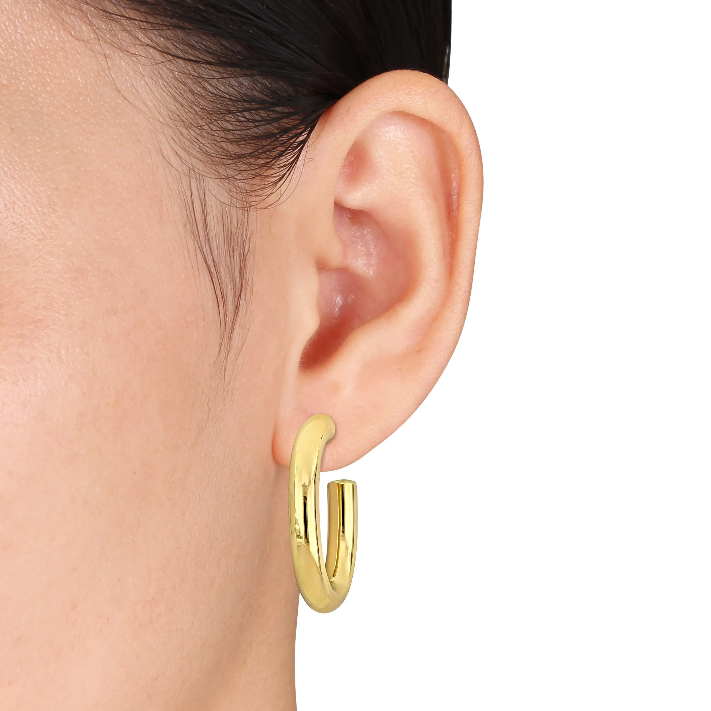 14k Yellow Gold Fashion hoops