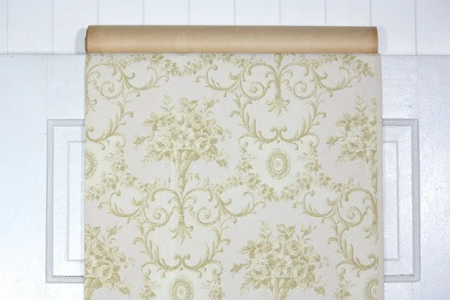 1960s Floral Vintage Wallpaper