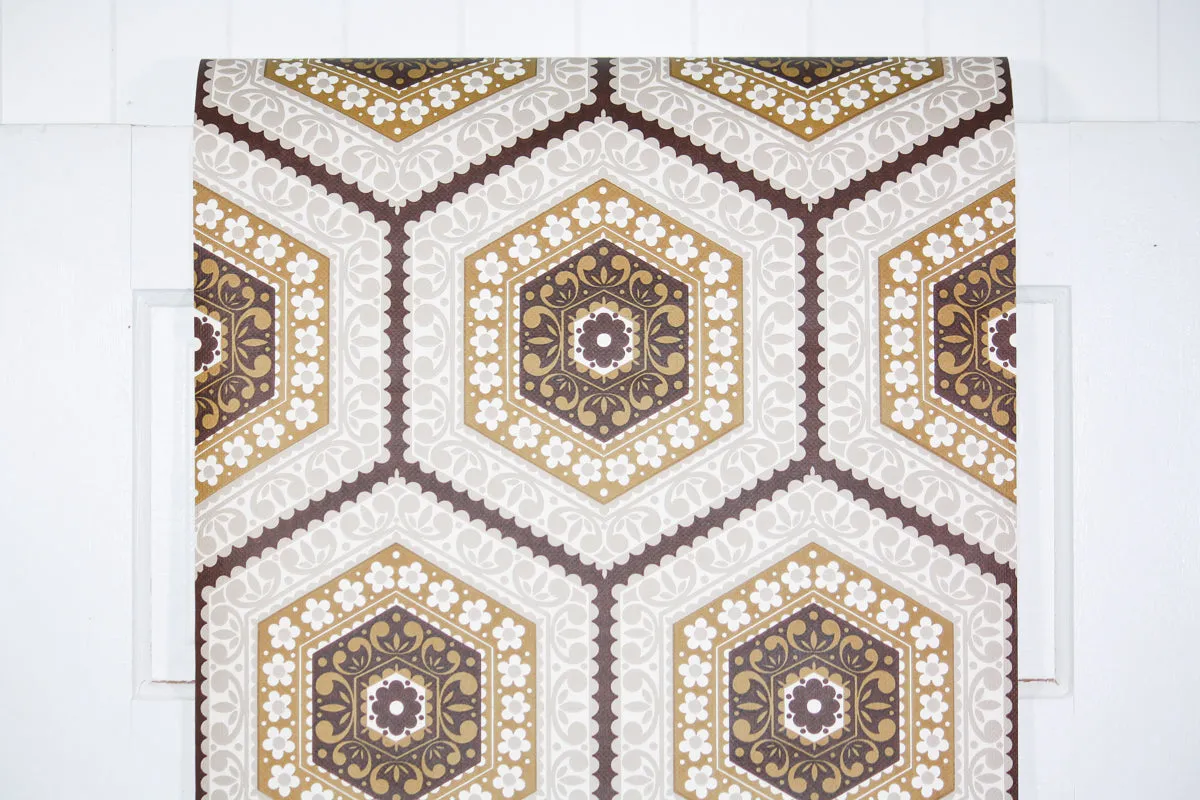 1960s Geometric Vintage Wallpaper