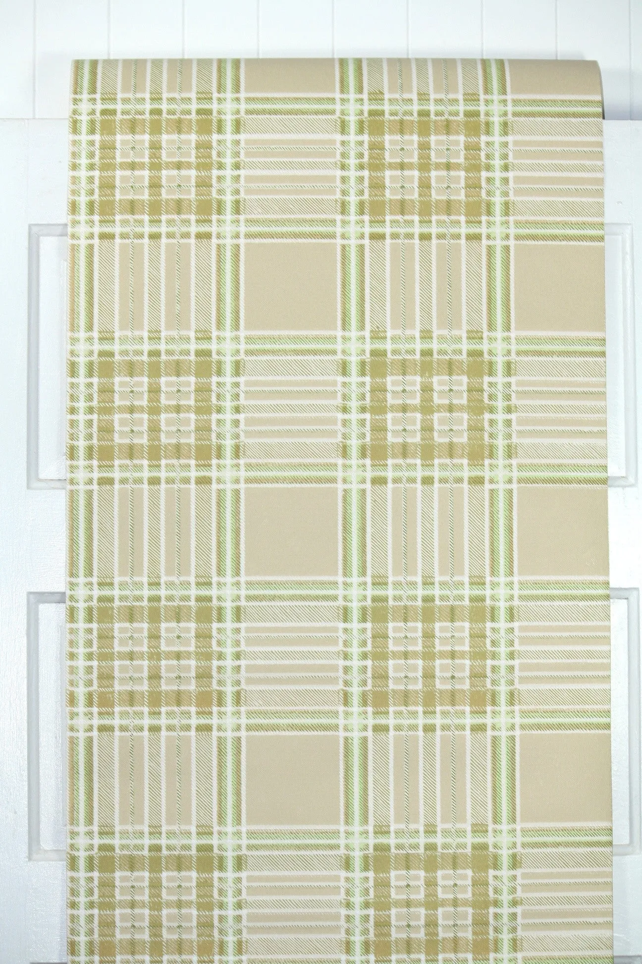 1960s Plaid Vintage Wallpaper