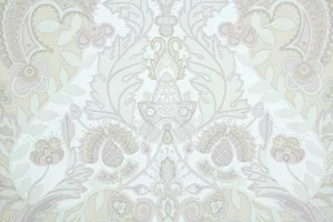 1970s Damask Vintage Wallpaper