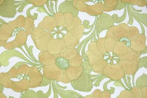 1970s Floral Vintage Wallpaper