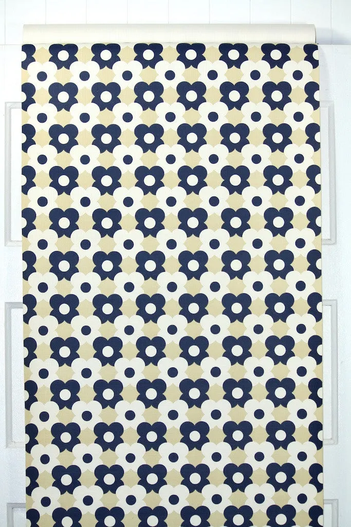 1970s Geometric Vintage Wallpaper