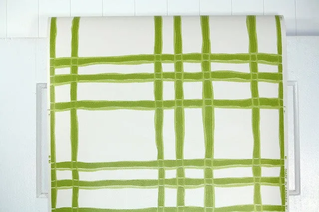 1970s Plaid Vintage Wallpaper