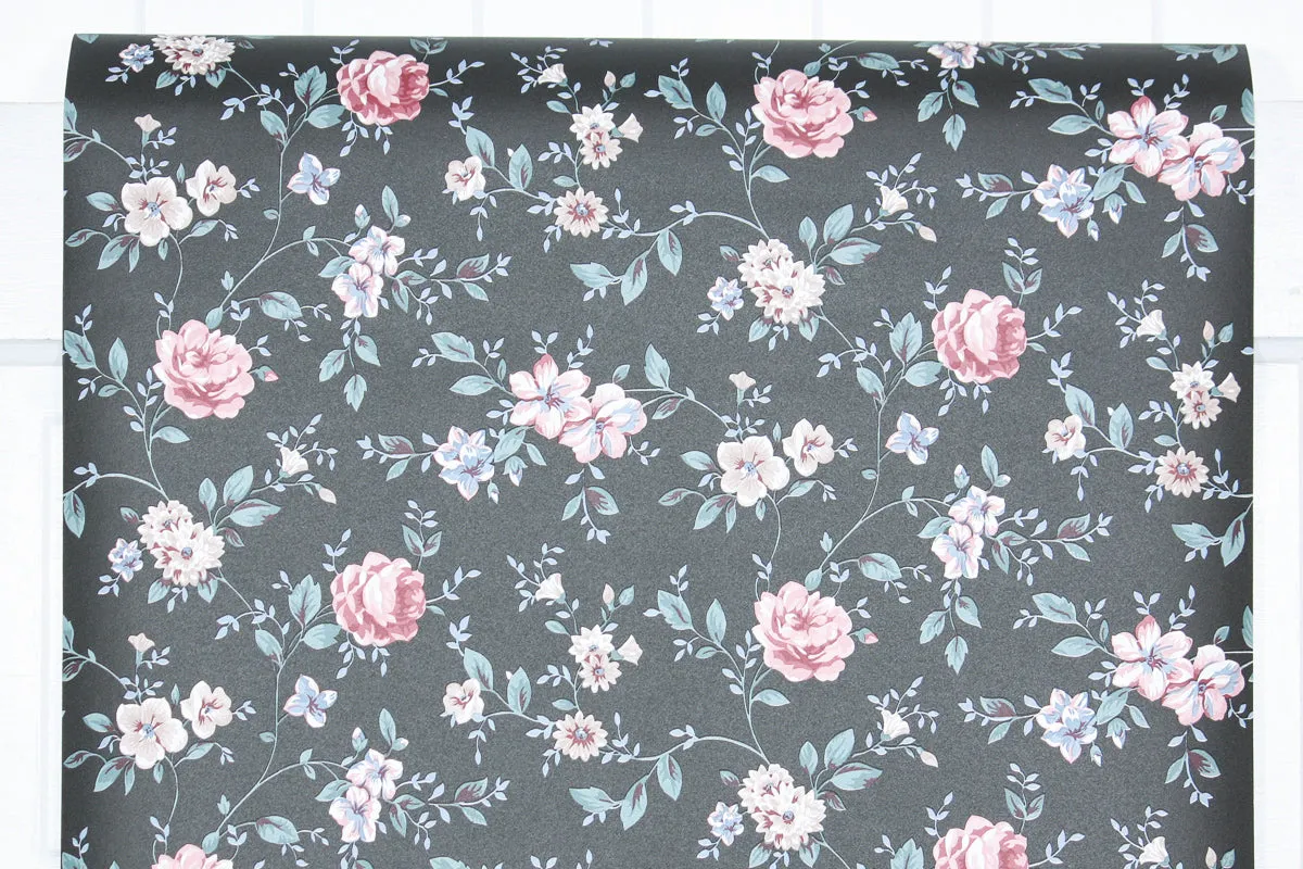 1980s | 1990s Floral Vintage Wallpaper