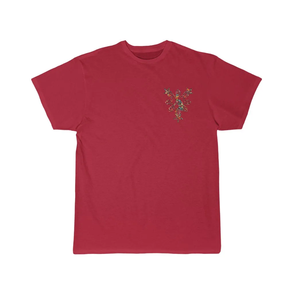 3 Stars and Sun Floral  Short Sleeve Tee