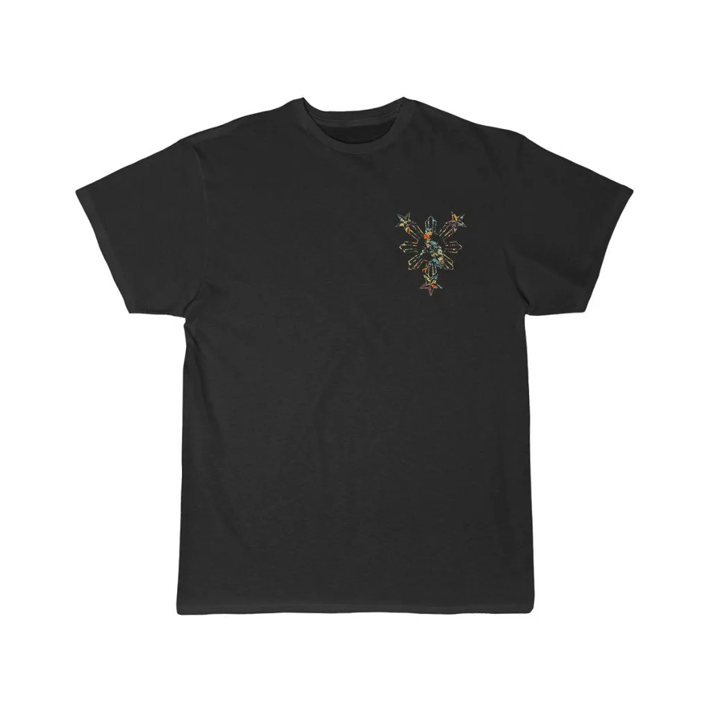 3 Stars and Sun Floral  Short Sleeve Tee