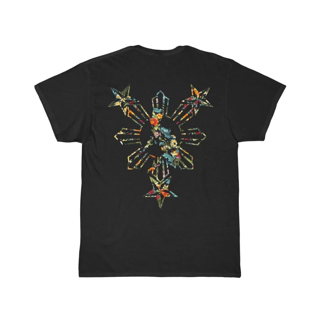 3 Stars and Sun Floral  Short Sleeve Tee