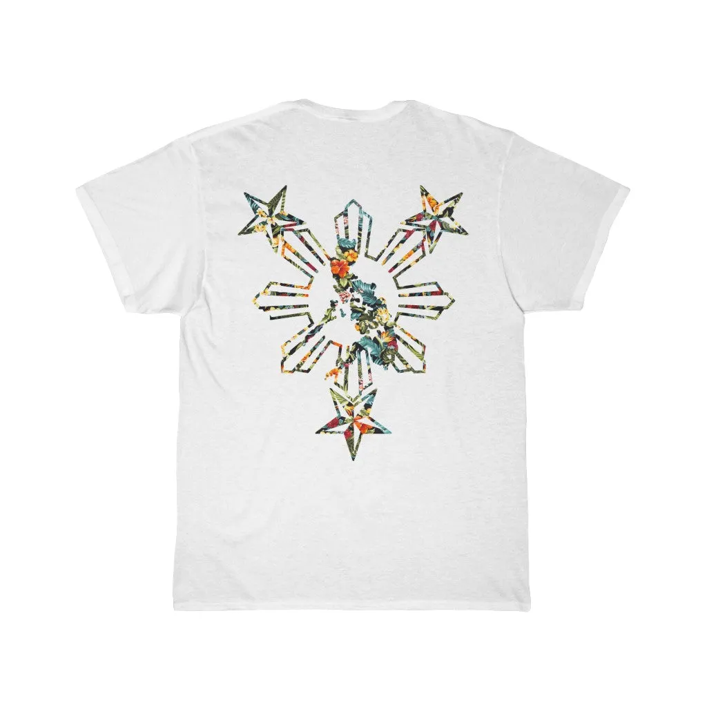 3 Stars and Sun Floral  Short Sleeve Tee