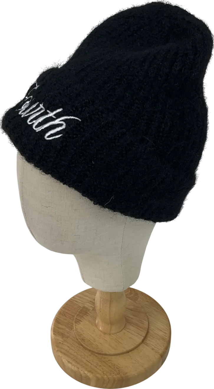 4th & Reckless Black Candice Knitted Beanie One Size