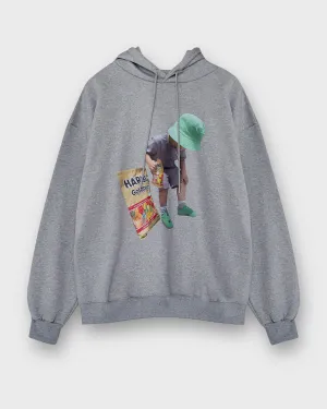 A Boy Side Pocketed Fleece Hoodie