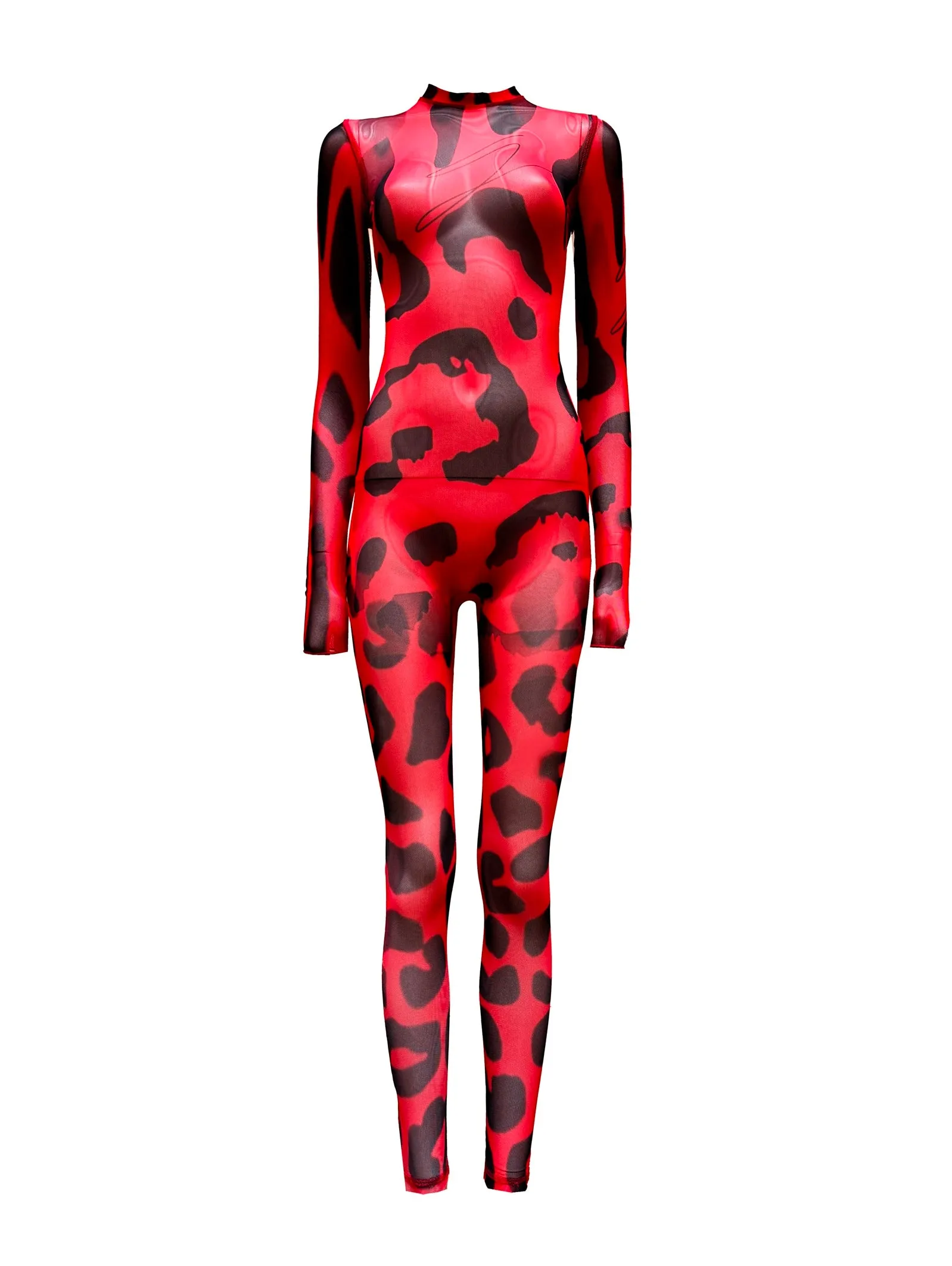 A Rouge Corset Catsuit
