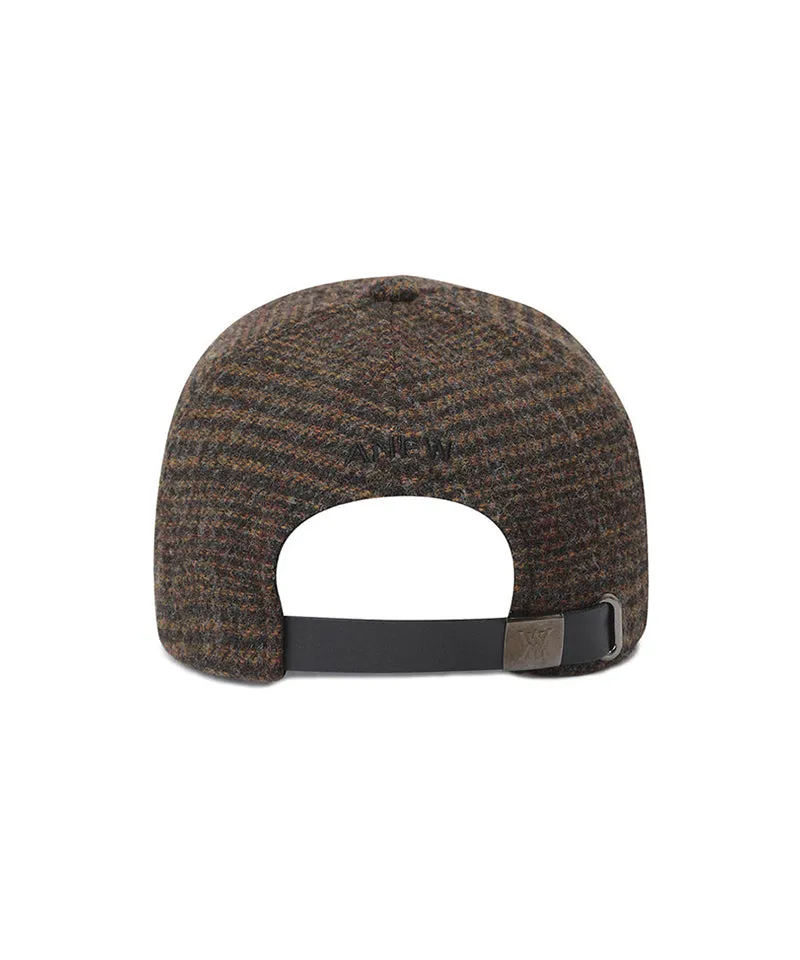 ANEW Golf: Check Ball Cap - Brown