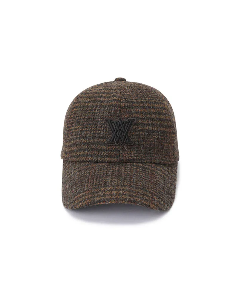 ANEW Golf: Check Ball Cap - Brown