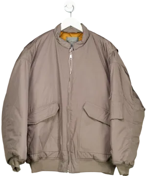 Anthropologie Green Padded Bomber Jacket UK XL