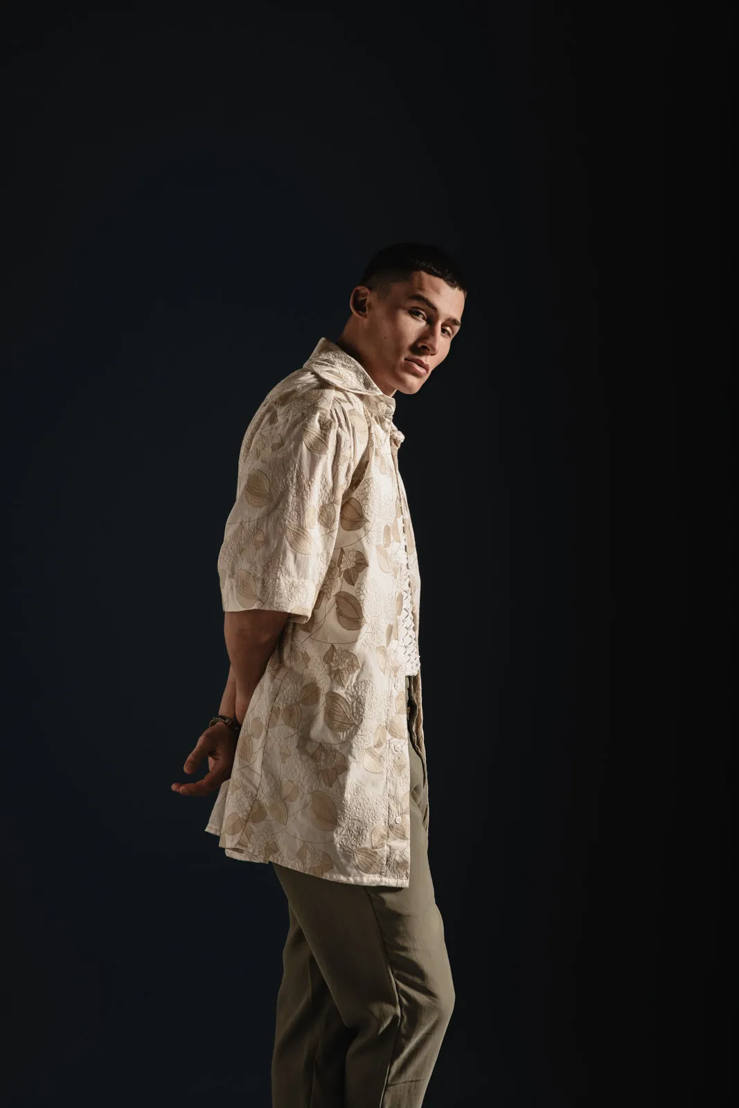 Arid Shirt Embroidered Beige