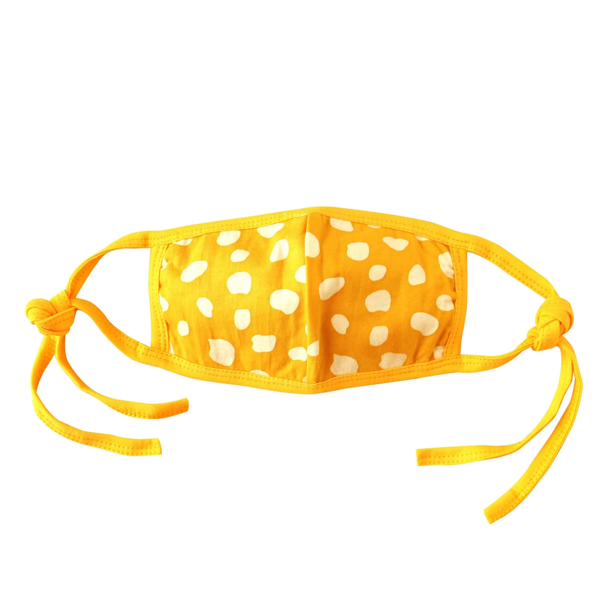 ARNOLDI 3ply Organic Cotton Face Mask (Waterproof), in Golden Saffron