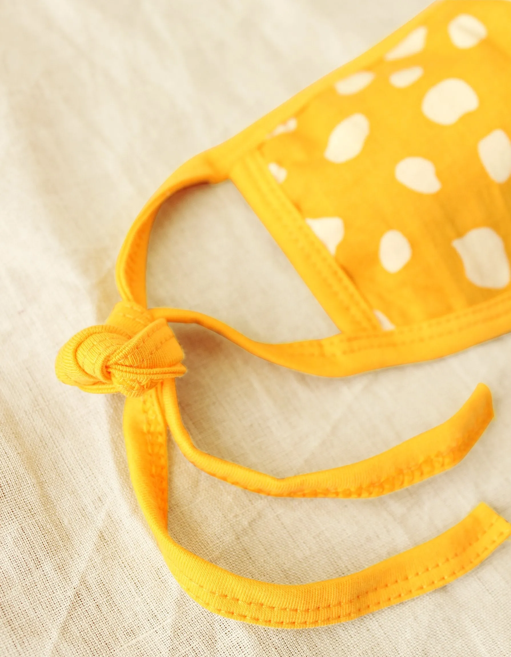 ARNOLDI 3ply Organic Cotton Face Mask (Waterproof), in Golden Saffron