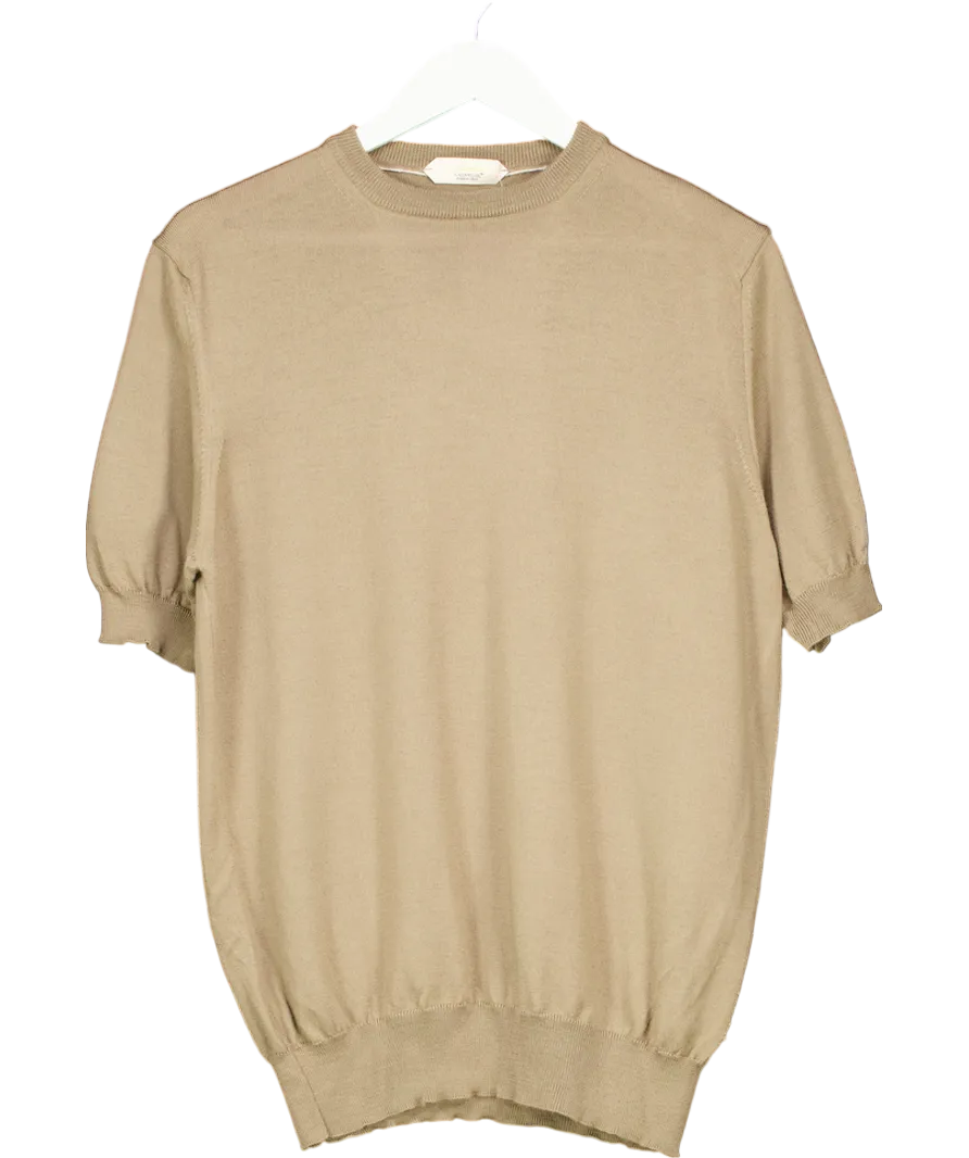 aurelien Beige Taupe T-shirt UK L