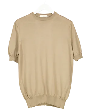 aurelien Beige Taupe T-shirt UK L