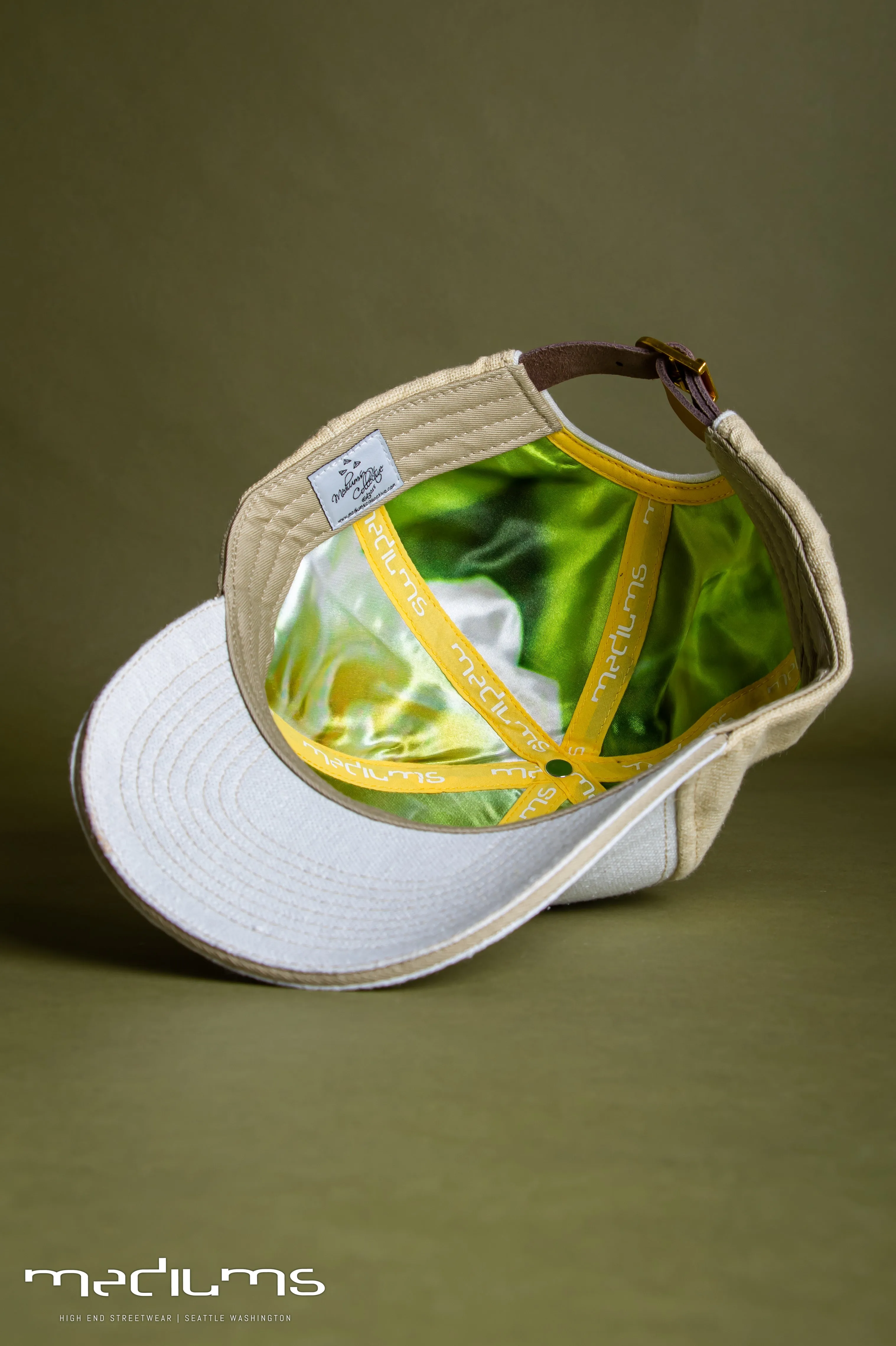 Baseball hemp hat - Beige White