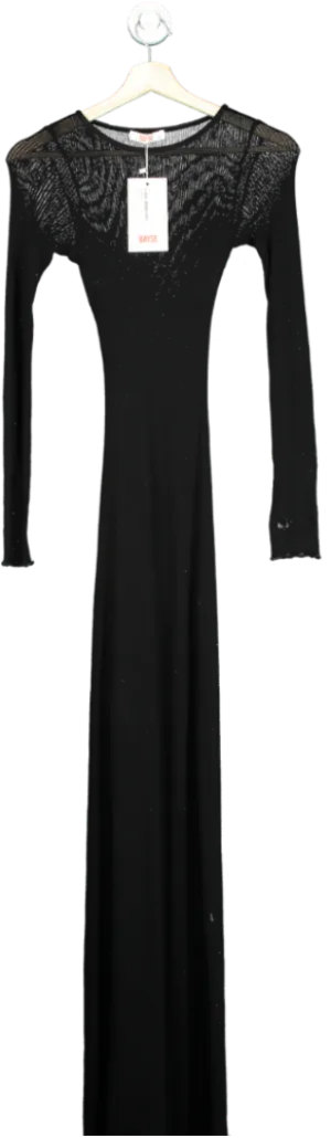 Bayse Black Giselle Maxi Dress UK XS