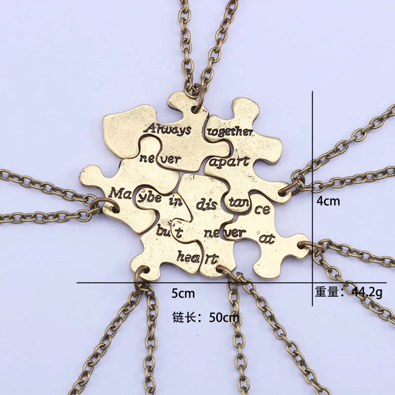 Best Friend Series BFF Necklace For 2-8 BFs