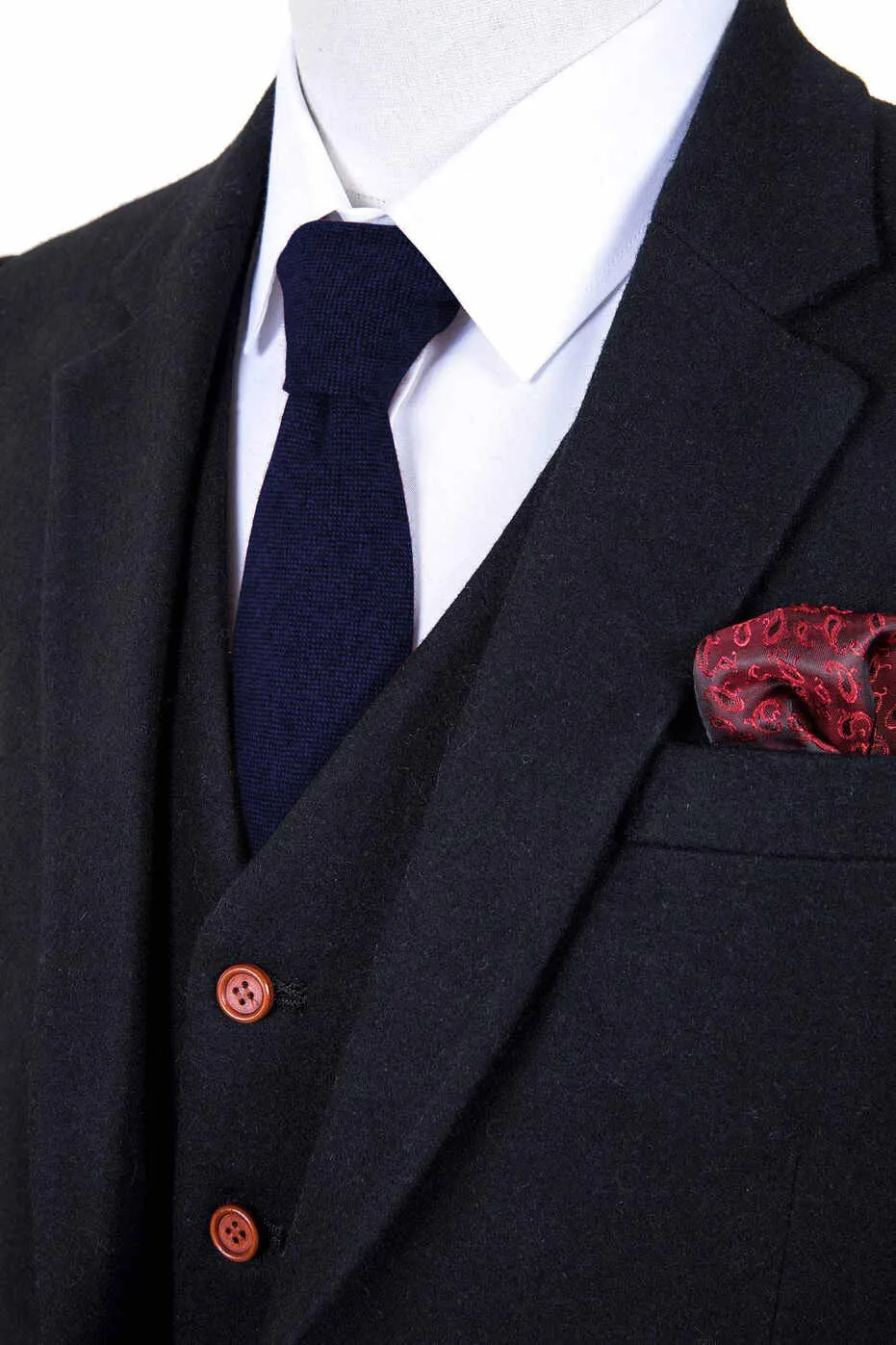 BLACK TWILL TWEED JACKET