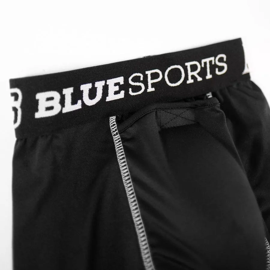 Blue Sports Senior Compression Jock Pants