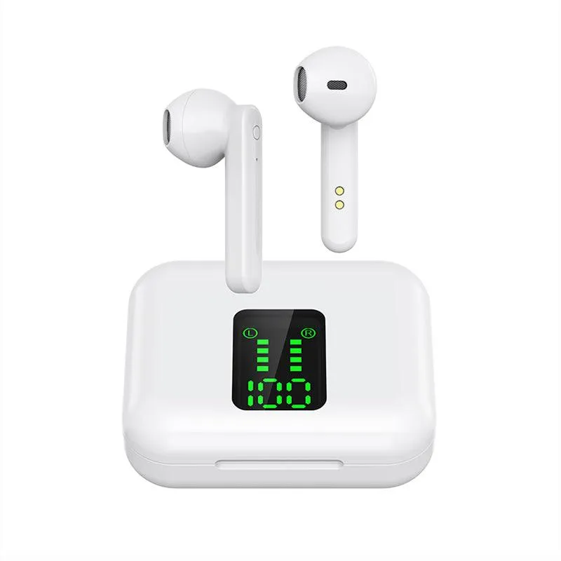 Bluetooth Touch Control LED Display Gaming Sports Waterproof Earbuds