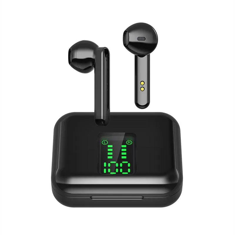 Bluetooth Touch Control LED Display Gaming Sports Waterproof Earbuds