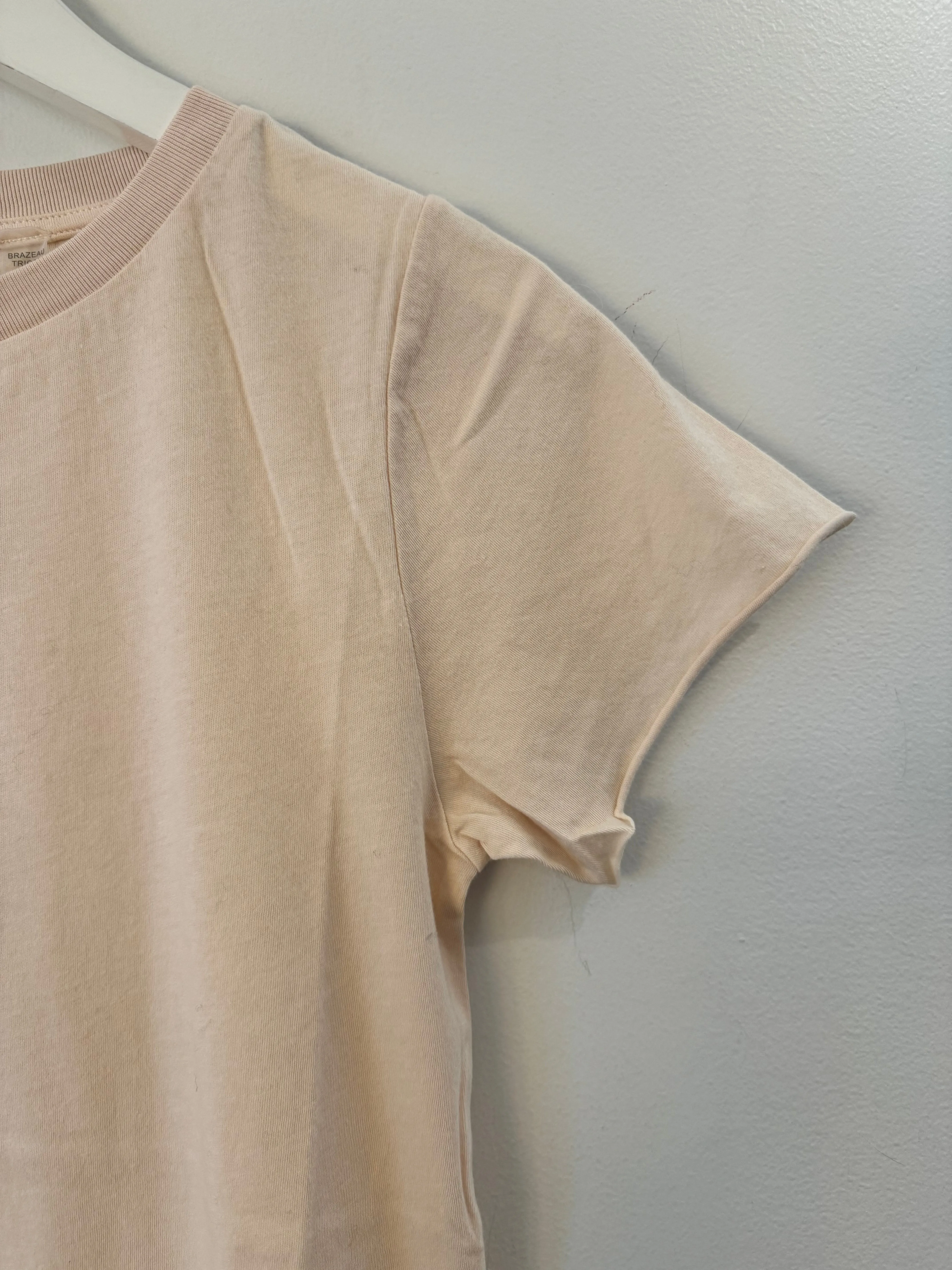 Blush Cotton Cap Sleeve Tee
