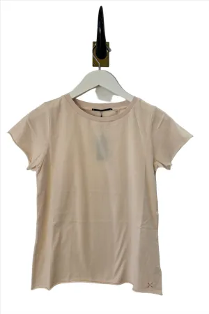 Blush Cotton Cap Sleeve Tee