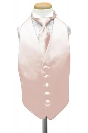 Blush Luxury Satin Kids Tuxedo Vest