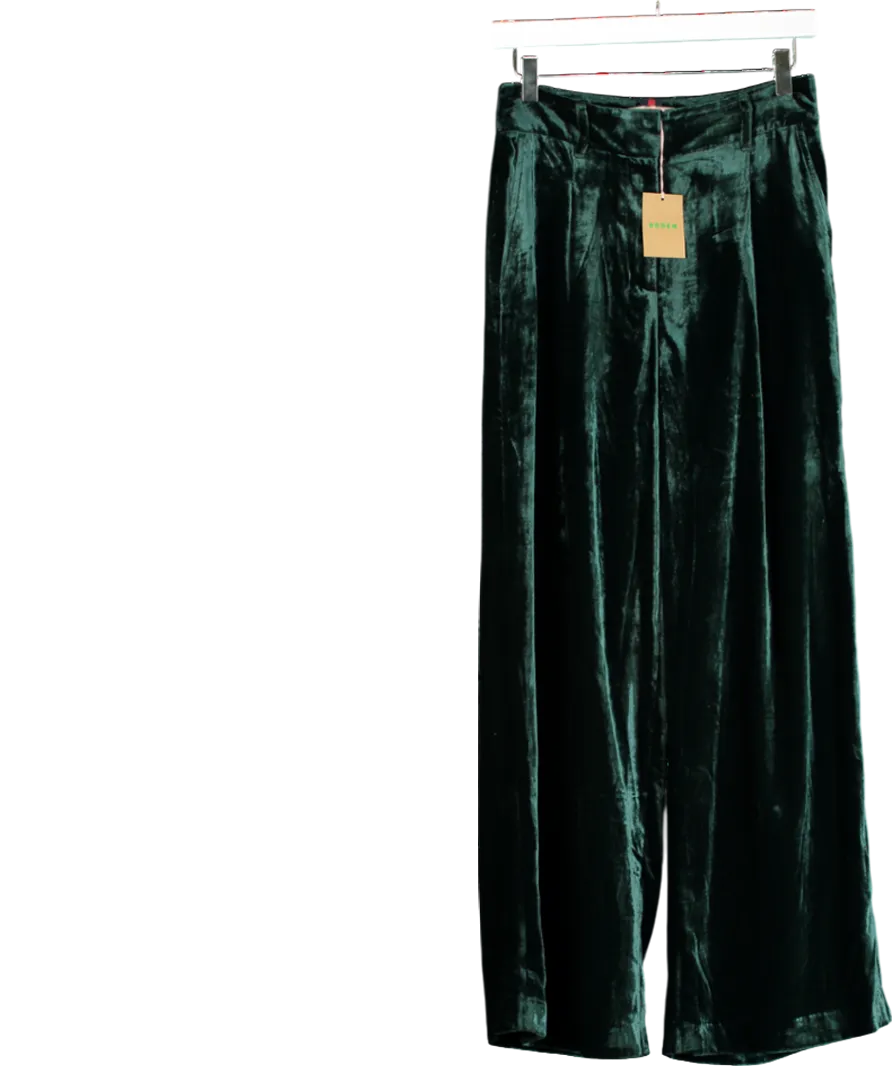 Boden Green Chiswick Velvet Trousers UK 8