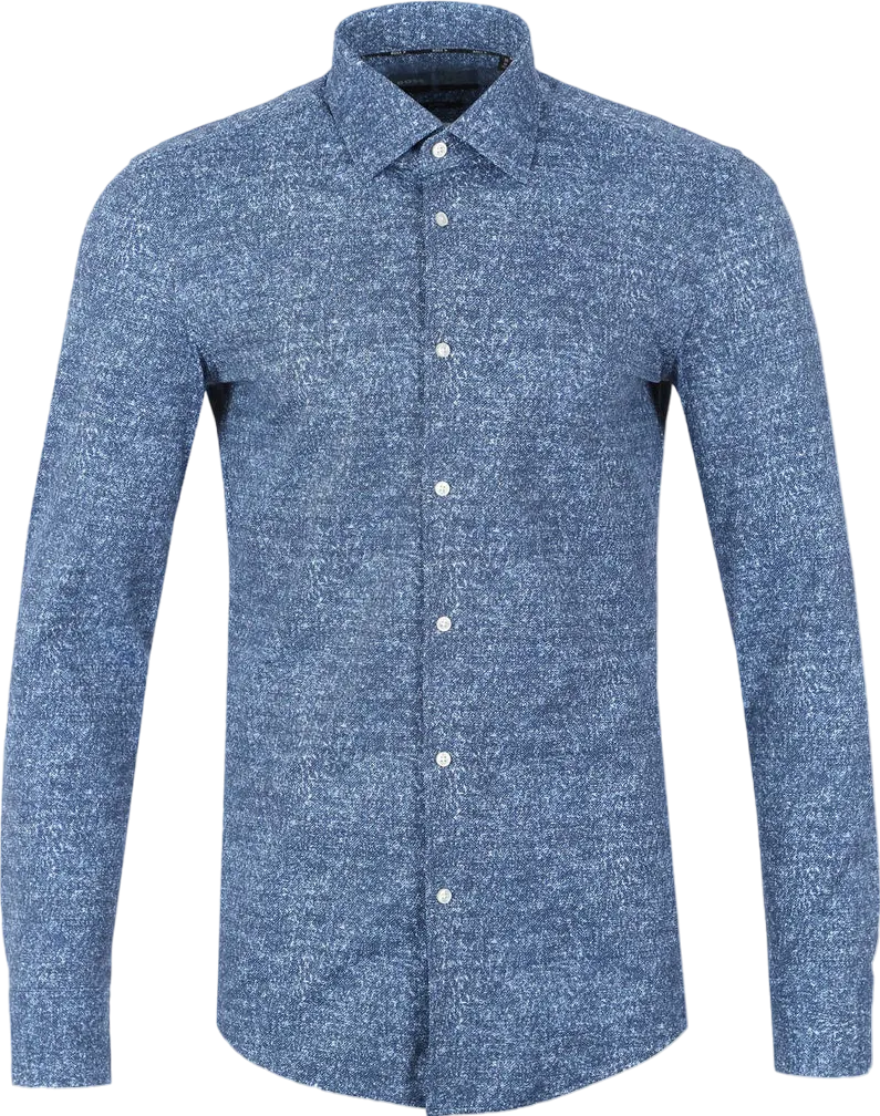 BOSS Blue Performance Stretch Slim Fit Shirt UK XXL