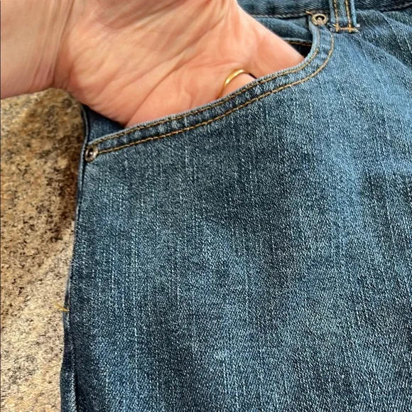 Cabela's Blue Jeans with Plaid Lining size 18 short