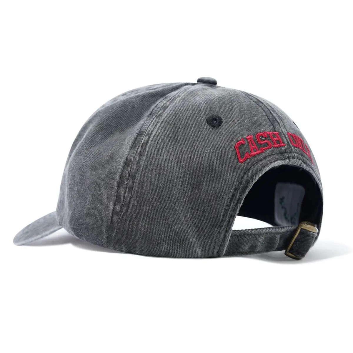 Cash Only - Campus 6 Panel Cap Washed Black