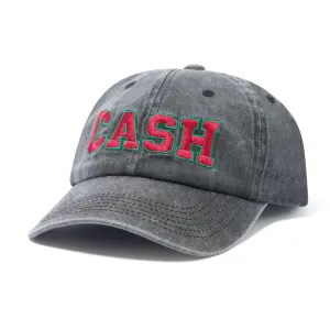 Cash Only - Campus 6 Panel Cap Washed Black