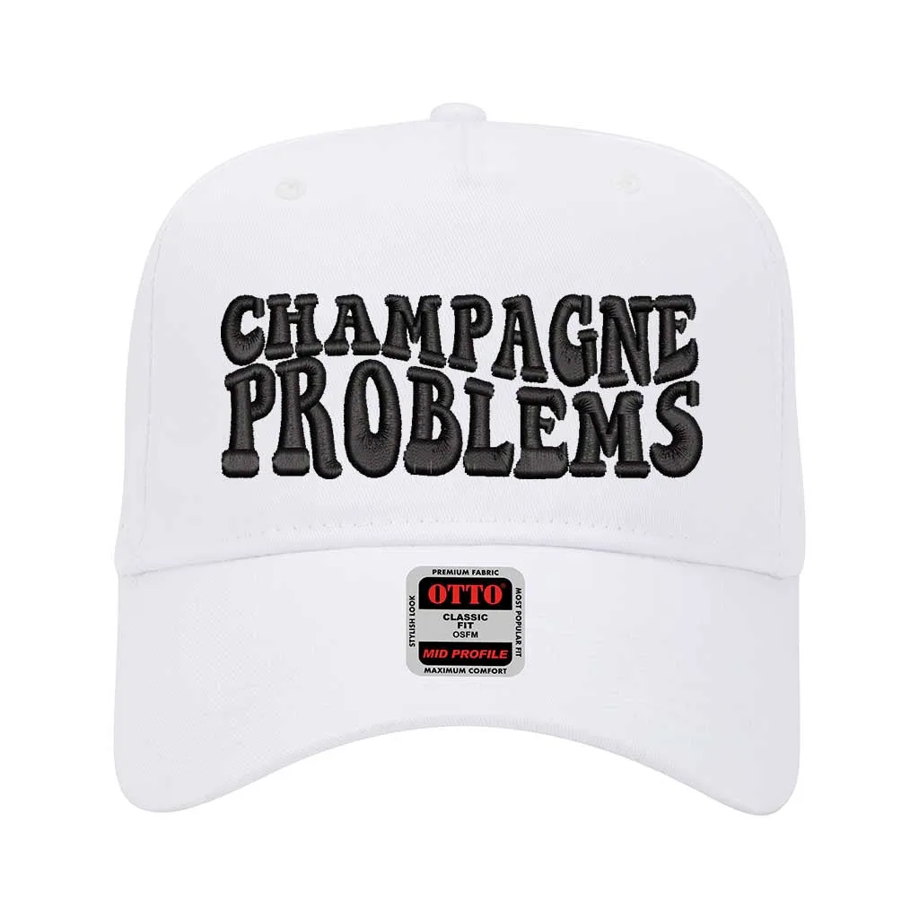 Champagne Problems 5 Panel Baseball Hat