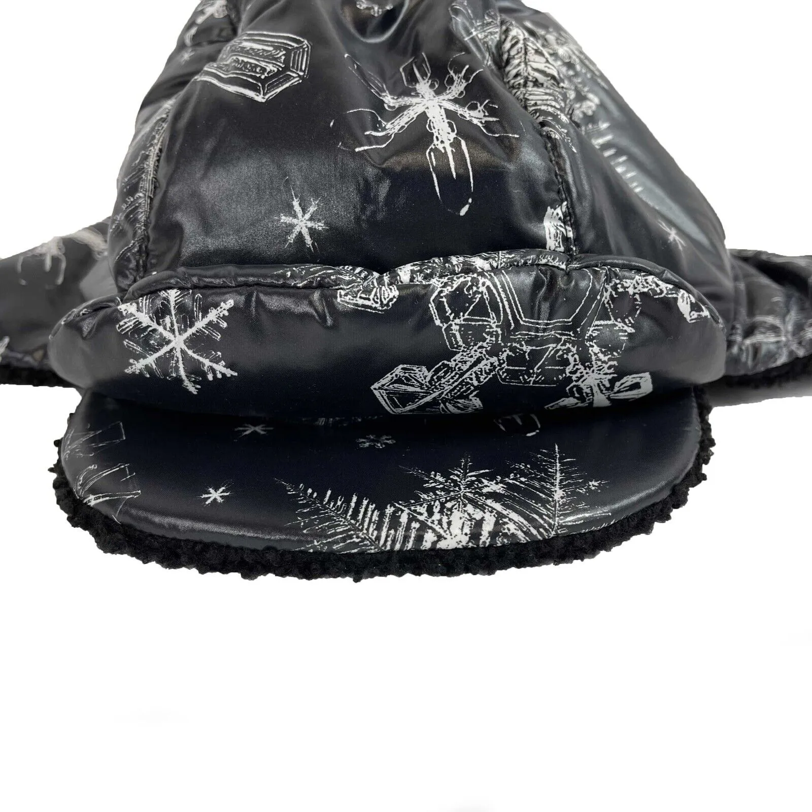 CHANEL Good Gorgeous CHANEL Shearling / Nylon Trapper Hat Gray / White M