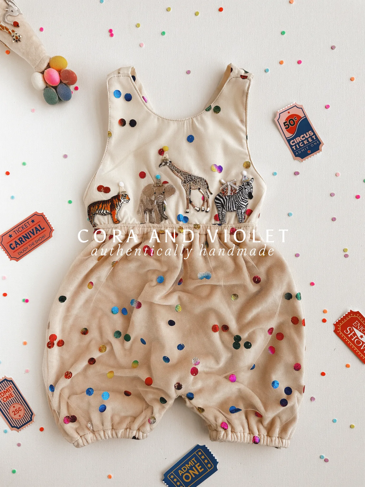 Charlie-Party Animal Birthday romper
