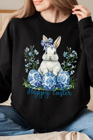 Chinoiserie Easter Bloom Heavy-weight Crew Sweatshirt
