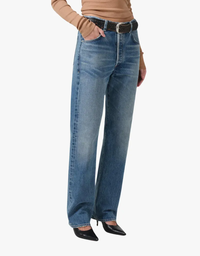 Citizens of Humanity Baretta Relaxed Straight Jeans in Babylonia