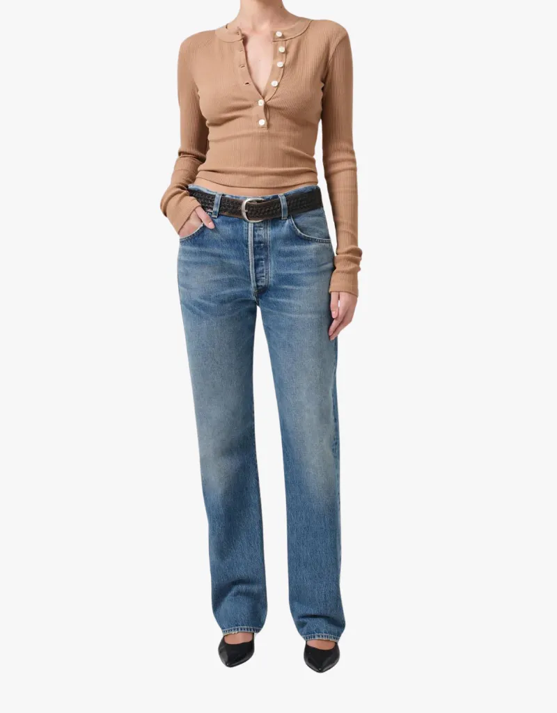 Citizens of Humanity Baretta Relaxed Straight Jeans in Babylonia