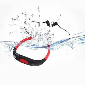 Color: White - Aqua Tunes Bluetooth Waterproof Sports Headphones
