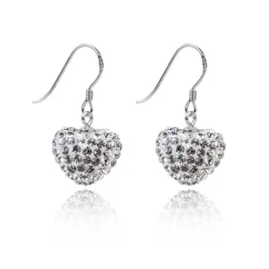 colors New Sterling Heart earrings