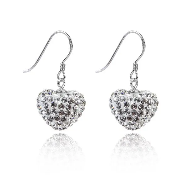 colors New Sterling Heart earrings